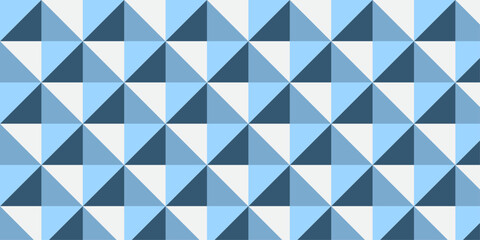 Obraz premium abstract geometric triangle isometric Cube background. white and blue paper retro wall decoration square cube textile web design.