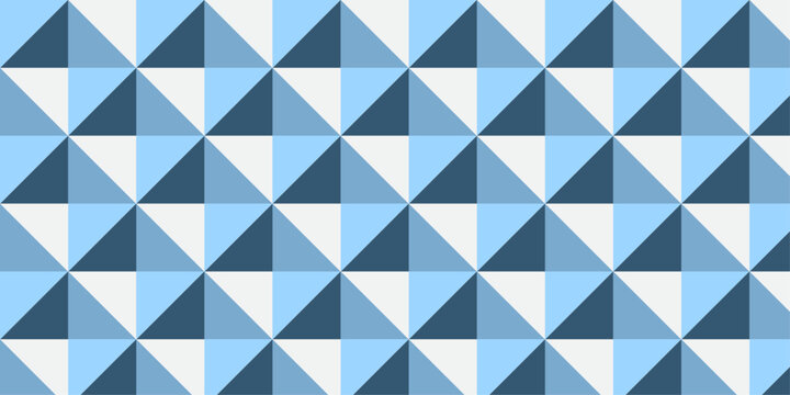 abstract geometric triangle isometric Cube background. white and blue paper retro wall decoration square cube textile web design.