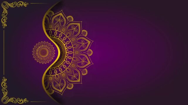 Mandala Pattern Invitation Background 