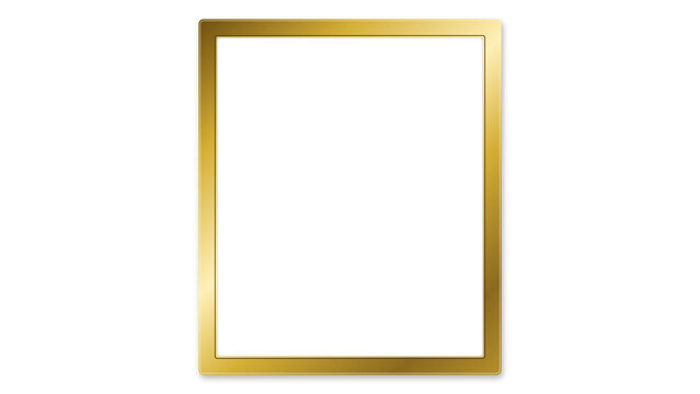 Golden rectangle texture with transparent background