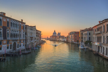 Naklejka premium Grand Canal and Santa Maria della Salute at Sunrise, Venice