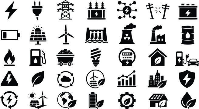  power station, transmission tower, smart grid, utility services, electric power, energy 