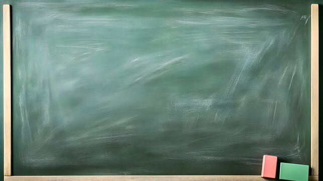 blackboard with chalk on a blackboard