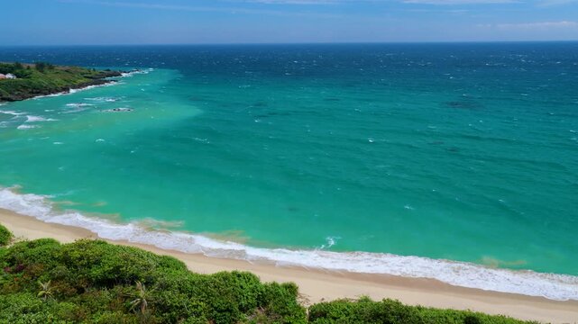Aerial view of kenting national park and beautiful beach, Taiwan