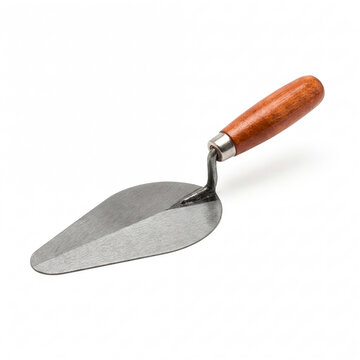 Generic masonry trowel hand tool isolated on white.