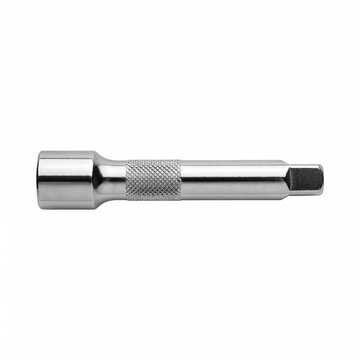 Generic socket wrench extension bar isolated on white.