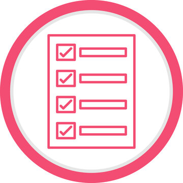 Filling Ballot Paper Icon