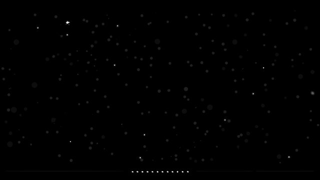 Starry sky background with varying sized circular elements and a dark atmospheric setting stars starfield night celestial