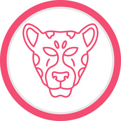 Naklejka premium leopard Icon