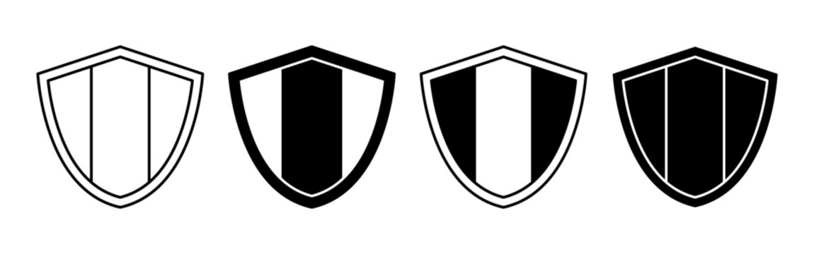 Various Shield Designs for Bastille Day Celebrations.