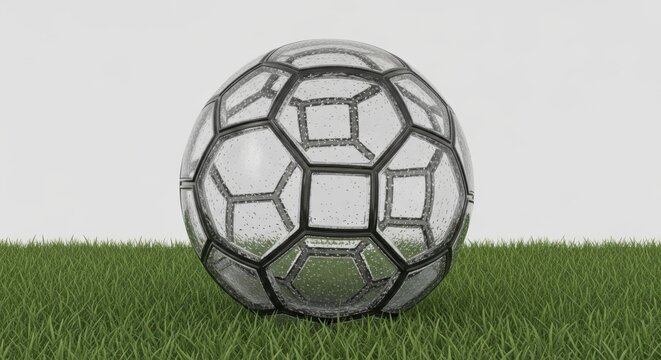 Buckminsterfullerene, soccer ball, molecular structure, 3D model