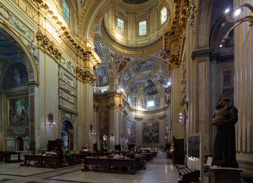 Basilica di Sant'Andrea della Valle, baroque and renaissance styled church in Rome, Italy	
