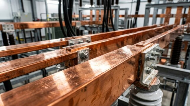 Industrial Copper Busbars in Hydropower Plant Electrical System