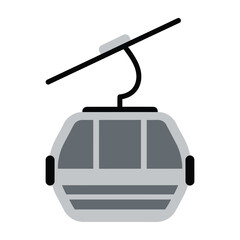 Fototapeta premium Cable car gondola lift transportation tourist travel recreation