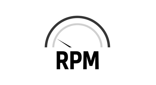 RPM gauge icon with needle.