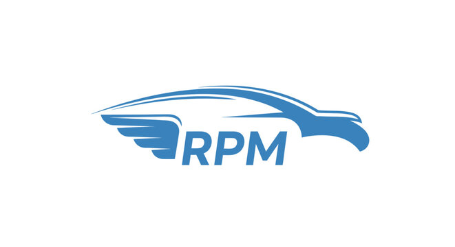 RPM logo with car and wing.