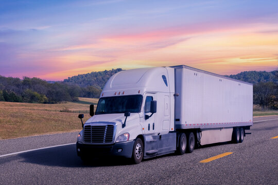 truck on the highway