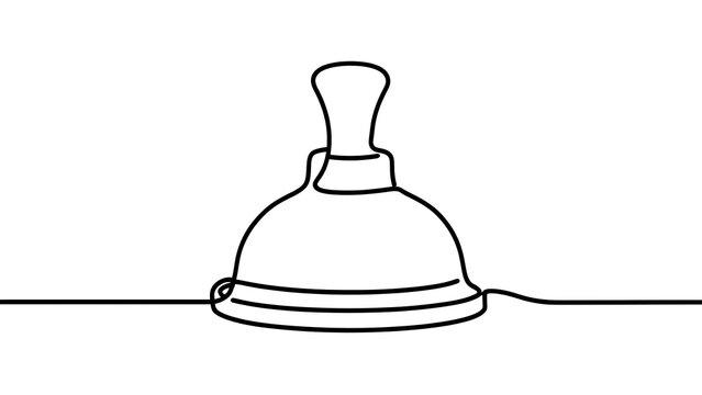 Minimalist line art illustration of a classic chess pawn.