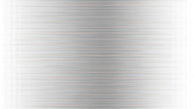 Retro VHS glitch overlay featuring horizontal scanlines, CRT static noise, analog television interference and motion blur speed streaks, abstract white texture for video editing and digital effects