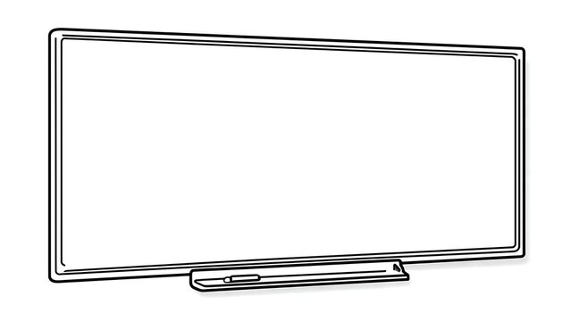 Modern flat screen TV on white background.