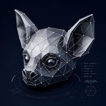 bat face 3d