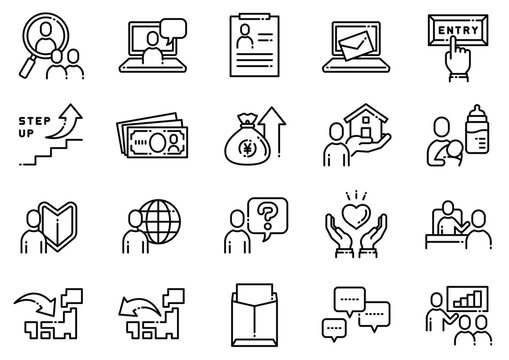 リクルート・就職・転職アイコン04　Recruit Icon
