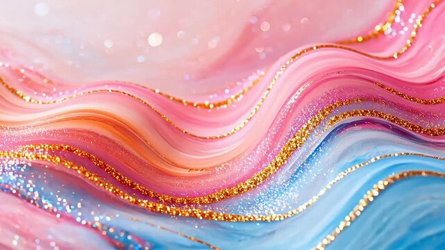 Abstract colorful wavy pattern