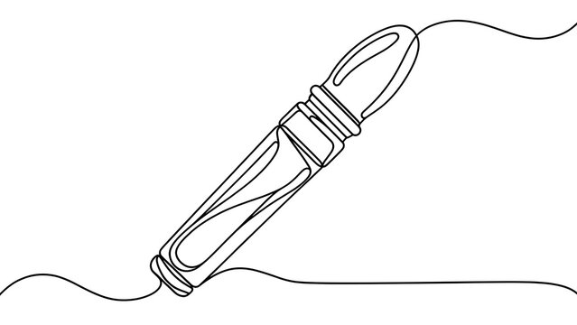 Simple line art knife illustration on white background.
