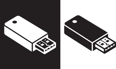 Isometric USB Flash Drive Storage Device Icon Vector Illustration © Creative vectors
