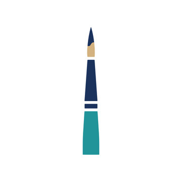 Colorful Paint Brush Artistic Tool.