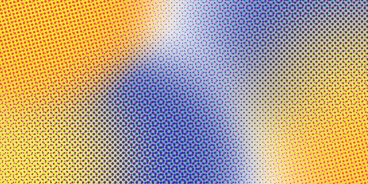 halftone abstract pattern background wallpaper yellow blue white