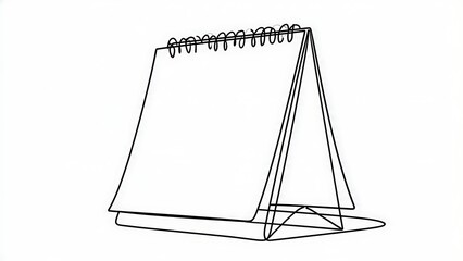 Fototapeta premium Spiral notebook on white background.