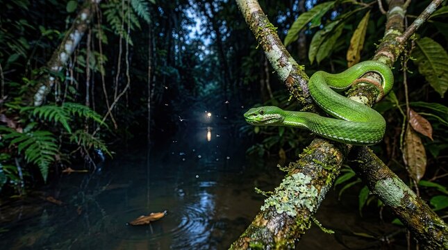 green tree python