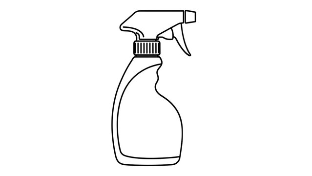Spray bottle icon on white background.