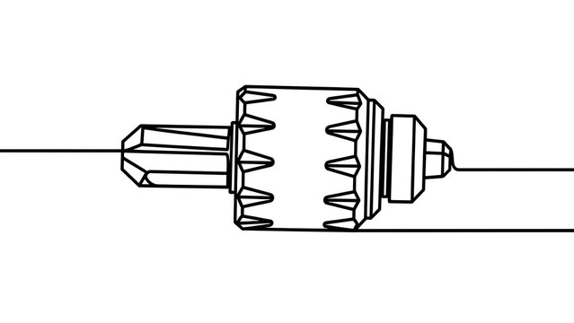 Technical drawing of commutator on white background.