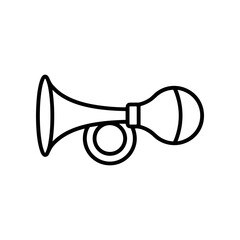 Fototapeta premium Black and white megaphone illustration.