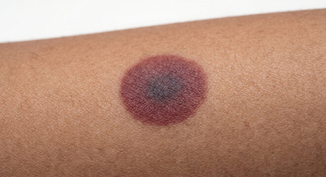 Fixed Drug Eruption Macule - - Macule in Human Skin &mdash; Medical Dermatology Plate (17-100)