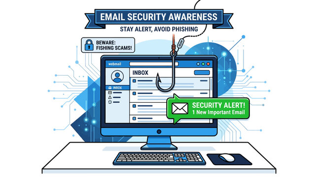 Email security awareness and protection.