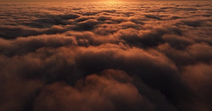 clouds over the mountains