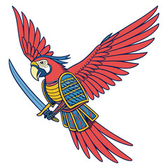 Macaw Sky Samurai © Gayah
