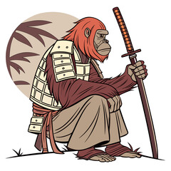 Obraz premium Orangutan Wise Master