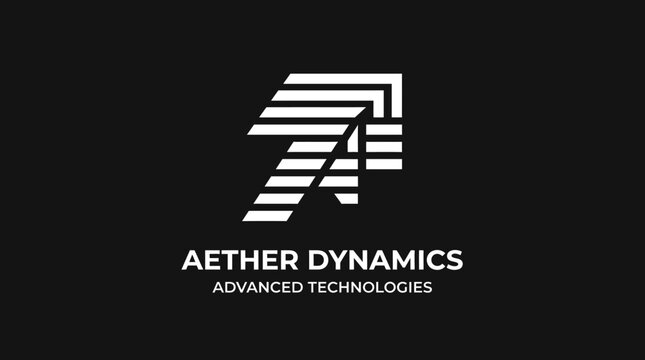 Aether Dynamics advanced technology logo design.
