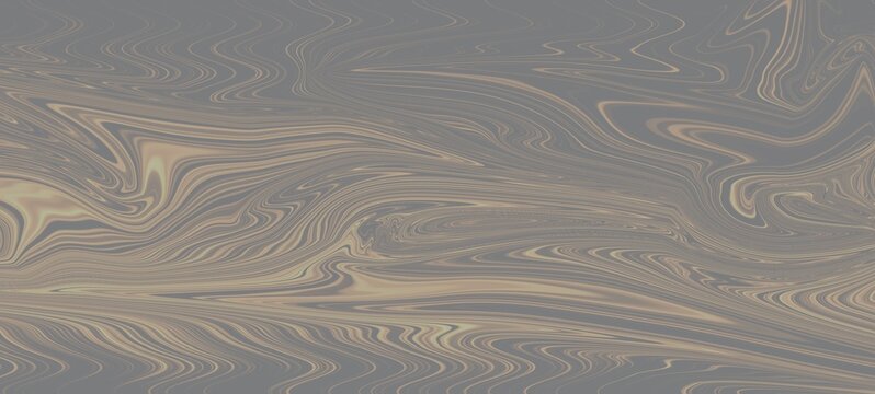 Abstract gray and gold fluid marble texture background with elegant wavy liquid texture pattern banner