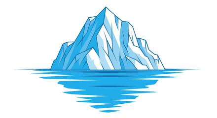 Iceberg Floating in Ocean Water. © SLAMET