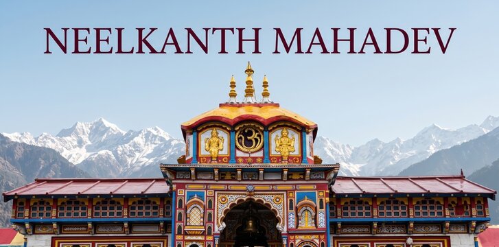 Neelkanth Mahadev Temple Luxury Architecture Banner
