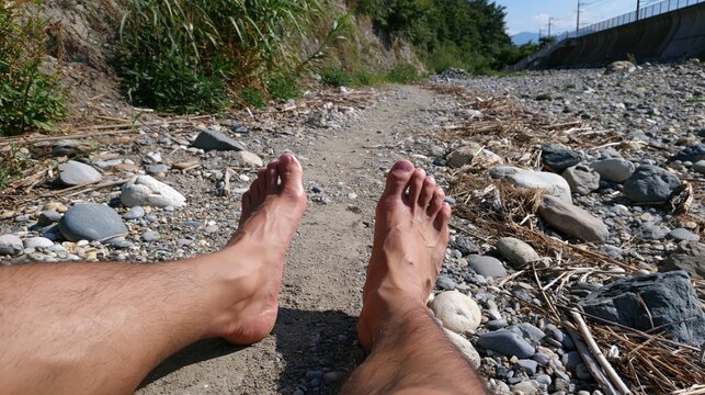Feet sore from blisters