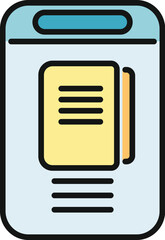 Digital file icon for document management, information storage, and data organization © anatolir