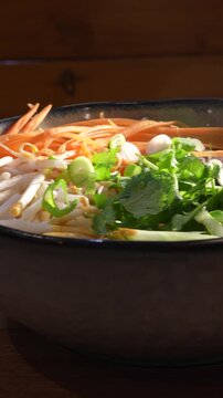 Plats asiatique dans un restaurant