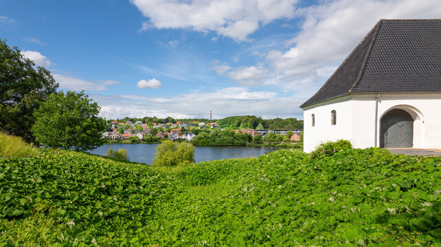 Kolding, Hafenstadt am Koldingfjord, D&auml;nemark. Stadtszene