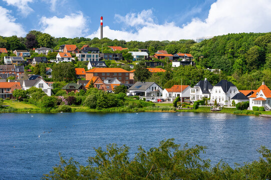 Kolding, Hafenstadt am Koldingfjord, D&auml;nemark. Stadtszene